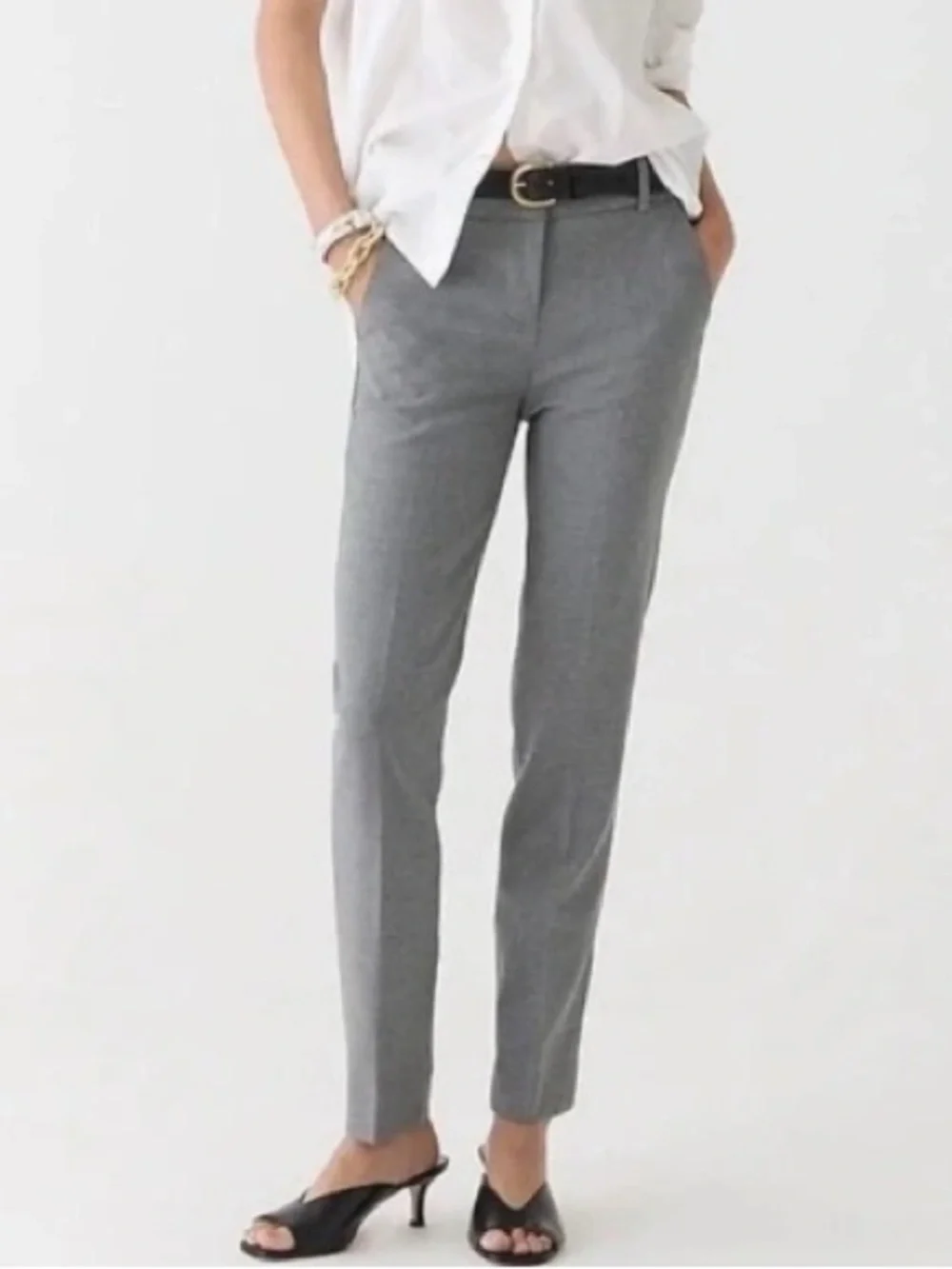 NWT Gray J. Crew 360 Cameron Pants, Size 0P
